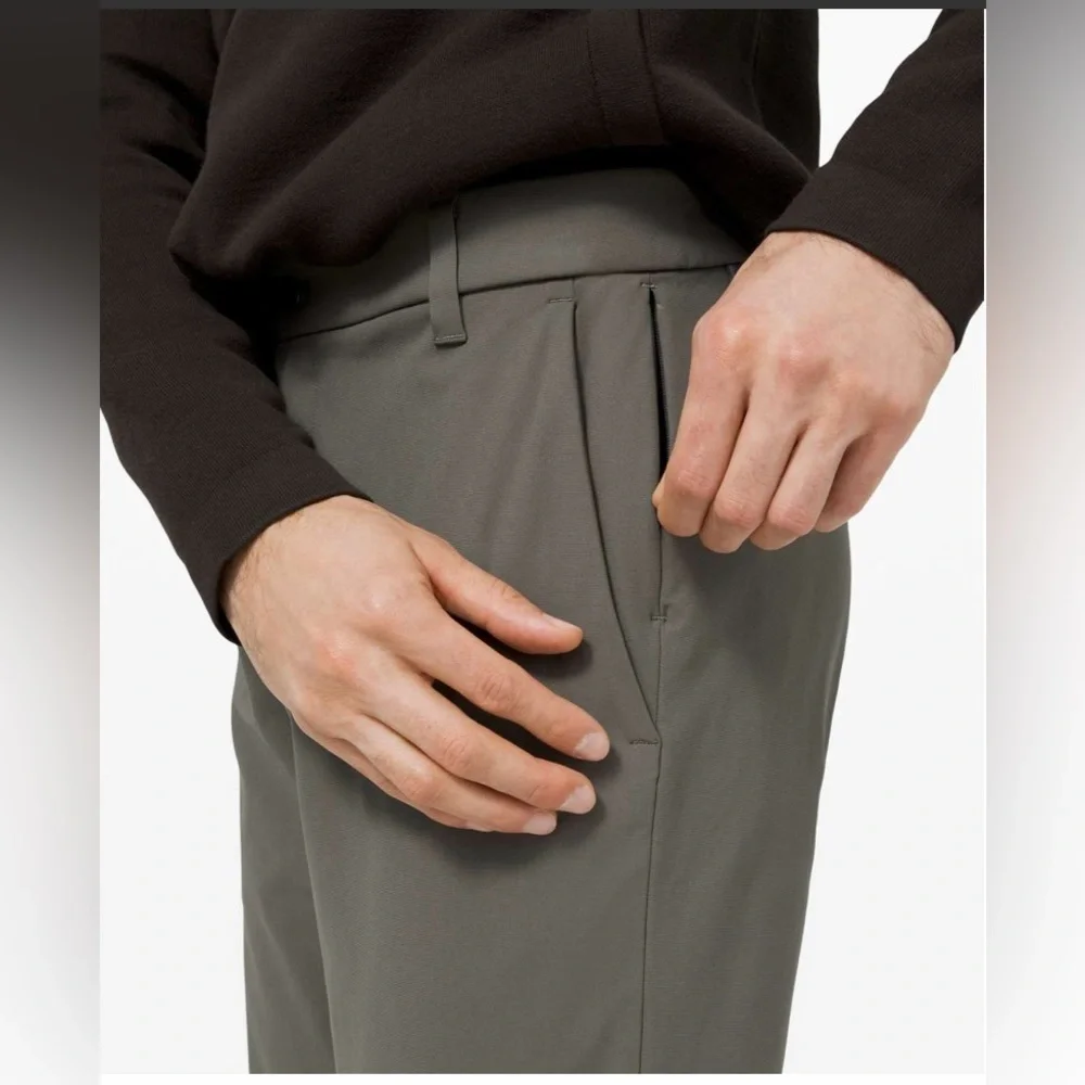 Lululemon Men's ABC Pants Gray Size 36 Classic Fit Stretch Casual Golf